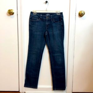LOFT Straight Jeans Size 2P Dark Wash LIKE NEW
